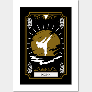 Monk Dnd Tarot Card for Dungeons and Dragons Posters and Art